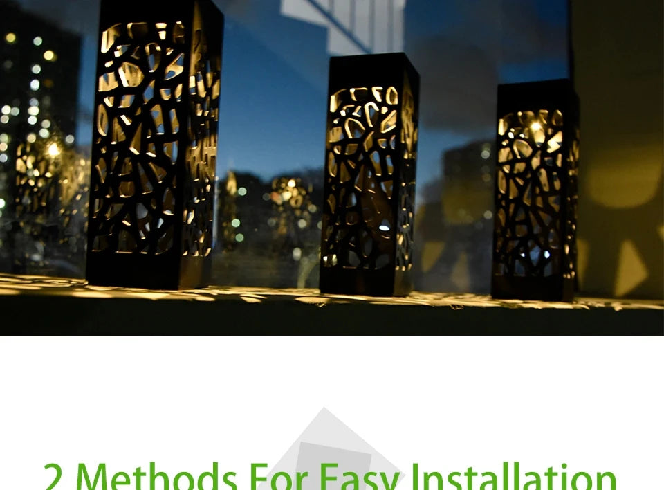 6 Pcs Outdoor Solar Landscape Lawn Light Waterproof Outdoor Lights, Solar Garden Lights Solar Yard Lights For Pathway Patio Yard