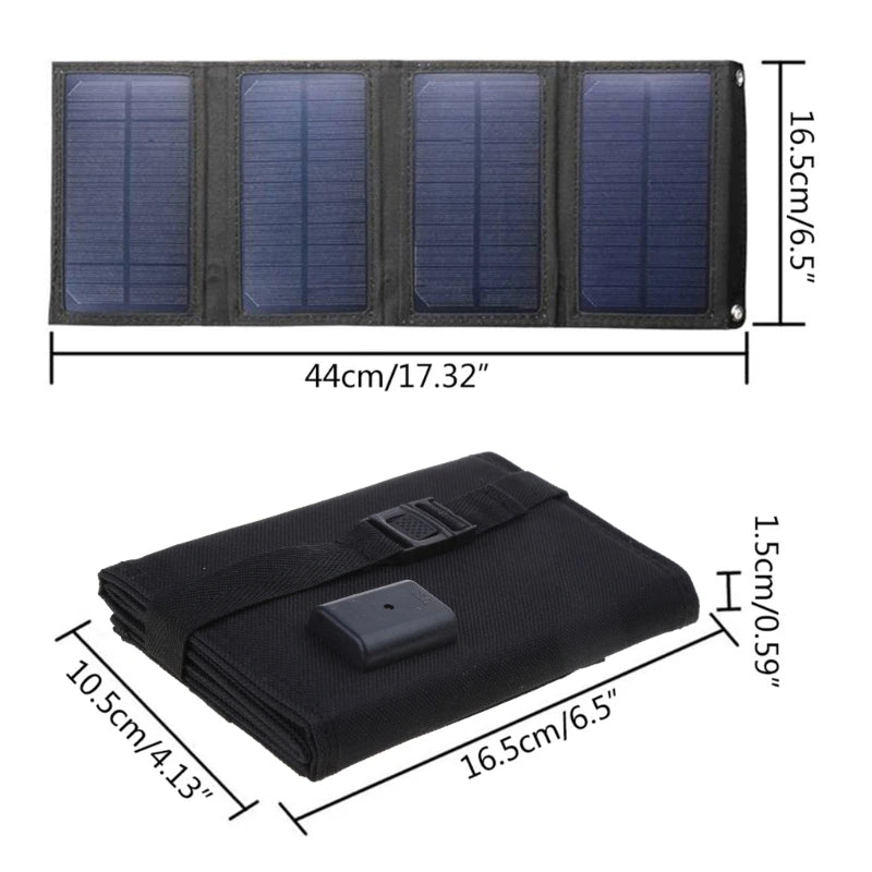 100W USB Foldable Solar Panel Portable Flexible Small Waterproof 5V Folding Solar Panel Cells For Phone