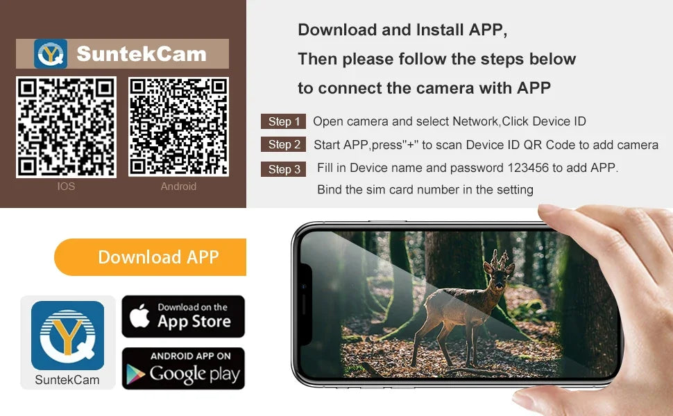 Solar Charging Hunting Camera, Outdoor Game Cam, Night Vision, 120 ° Detection, Wildlife Recording, 2K, 30MP, 4G