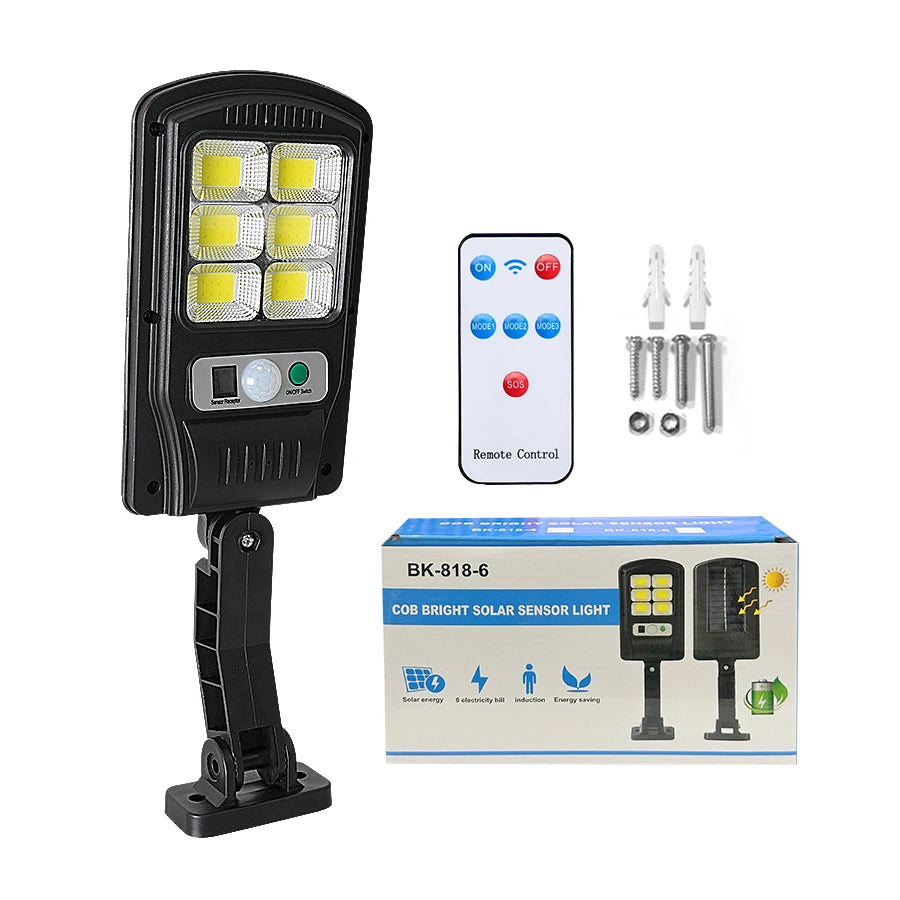 200000LM Solar Street Light Outdoors Solar Garden Lamp With Motion Sensor Waterproof External Solar Light For Balcony Yard Wall