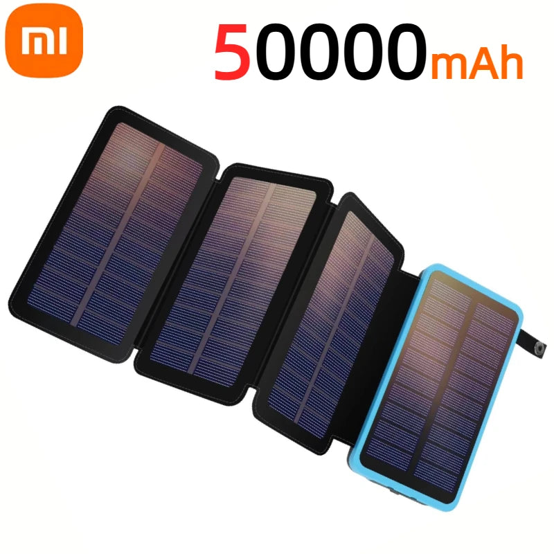 Xiaomi Solar Power Bank 200000mAh Large Capacity Super Fast Charging Foldable Outdoor Portable Powerbank for iPhone Huawei