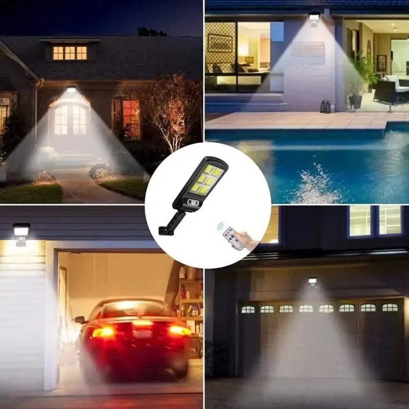 200000LM Solar Street Light Outdoors Solar Garden Lamp With Motion Sensor Waterproof External Solar Light For Balcony Yard Wall