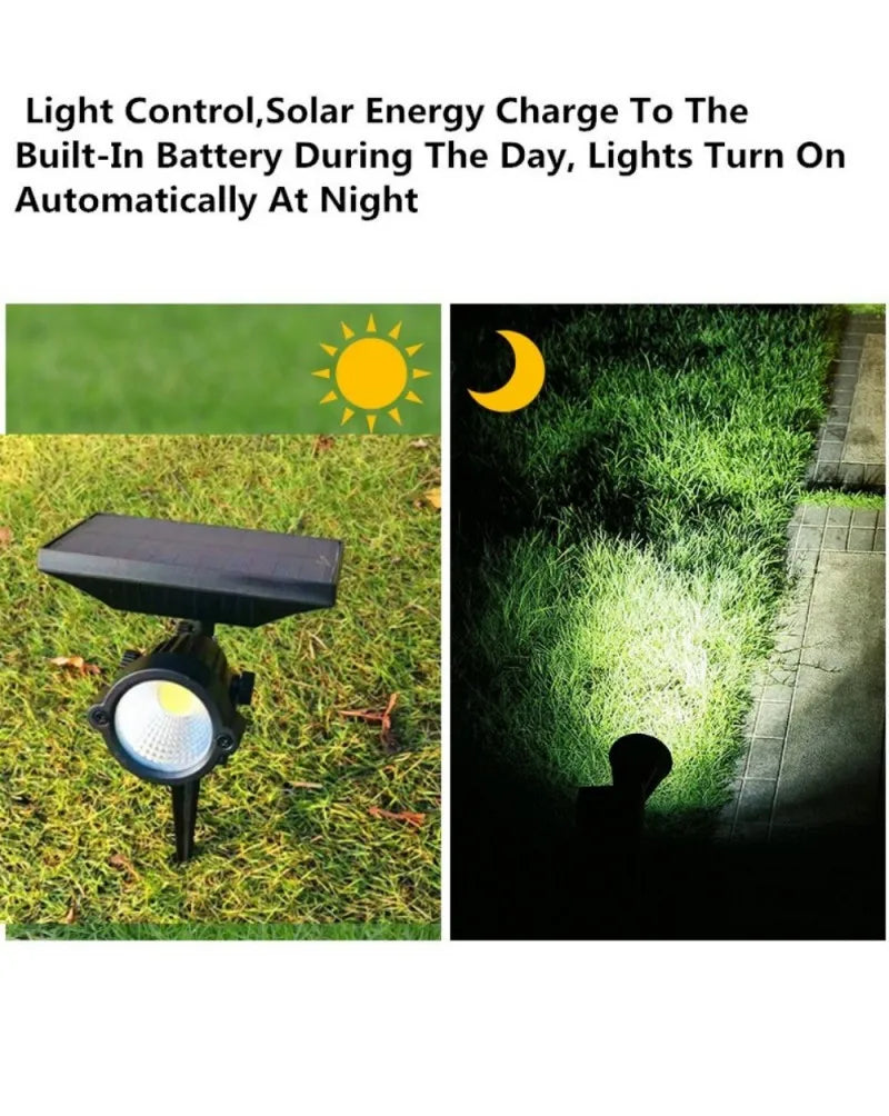 10W 15W Solar Lawn Lamp Outdoor landscape Spotlight IP65 Waterproof for Garden Backyard Pathway Driveway Patio Decor Spot Light