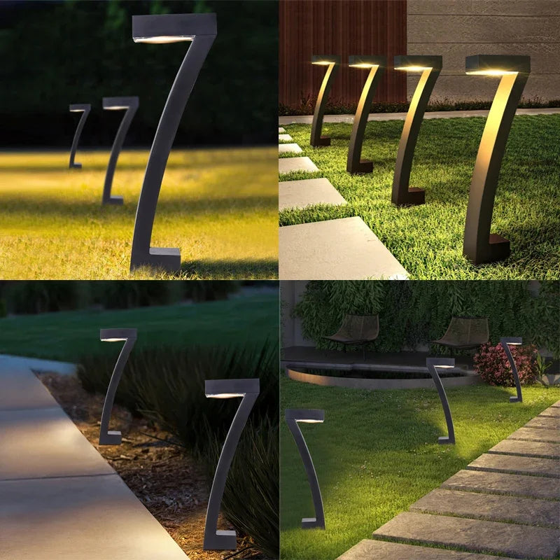 1-12 Pcs LED Solar Powered Spotlight IP65 Waterproof Lawn Lamps Warm Light Projection Path Lamp for Yard Patio Garden Decor