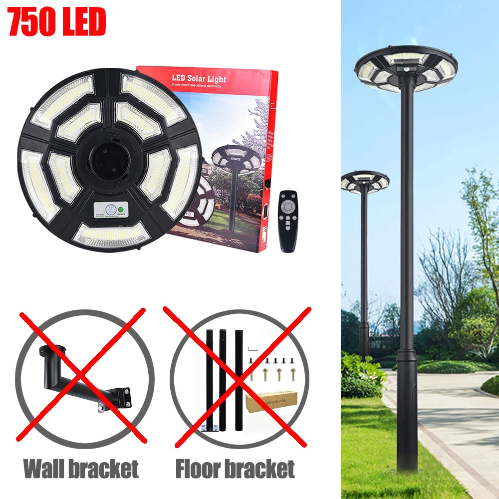Solar outdoor street lamp UFO solar street lamp garden lamp with sensorintelligent light sensesuitable for all kinds of scenes