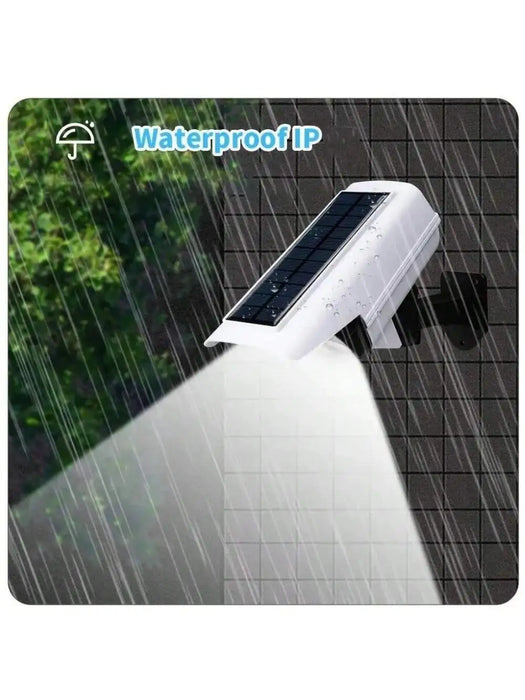 Ultra-Realistic Solar Fake Security Camera Light with Motion Activated LED&Remote Control-IP65 Waterproof Dummy CCTV Burglar Det