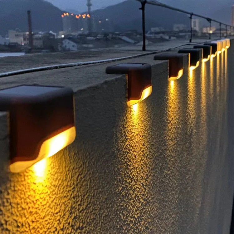 1~10pcs Solar Deck Lights Outdoor Step Lights Waterproof Led Solar Lights for Railing Stairs Step Fence Yard Patio and Pathway