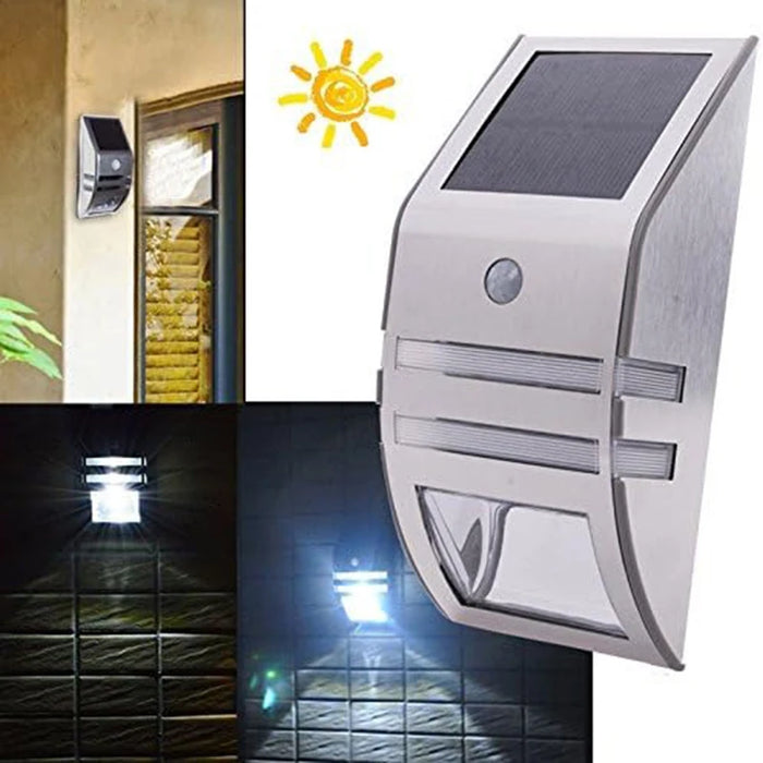 Solar Wall Lights Waterproof Motion Sensor Auto On/Off LED Wireless Outdoor Security Light Wall Lamp for Garden Garage Walkway