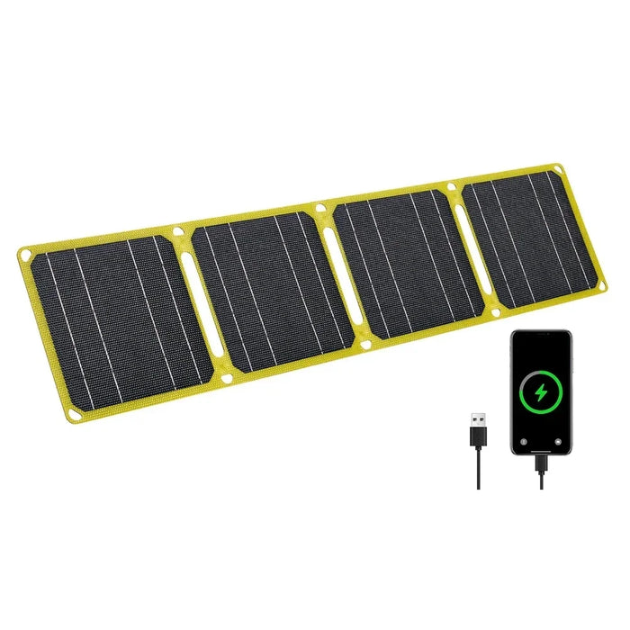 ETFE Foldable Solar Panel 40W Outdoor Portable Emergency Power Generator 5V 9V 12V USB Output Mobile Phone Charging Power Supply