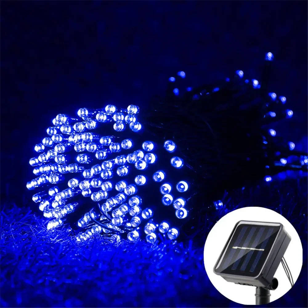 Solar String Light Fairy Outdoor Garden Waterproof Lamp Christmas Garland Xmas Holiday Party Home Halloween Decoration