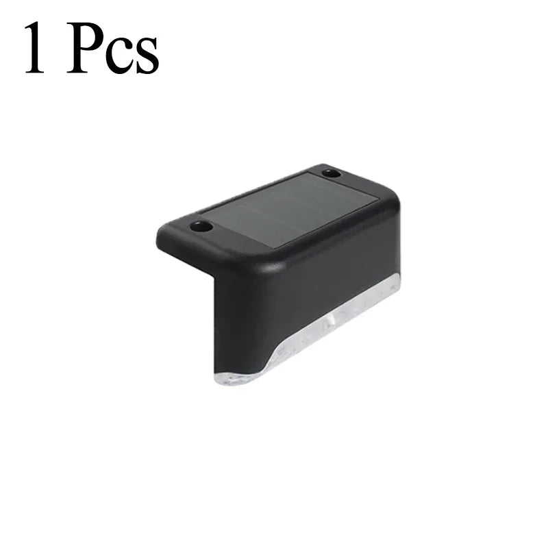 Solar Deck Lights 1-12 Pack Outdoor Step Lights Waterproof Led Solar Lights for Railing Stairs Step Fence Yard Patio and Pathway