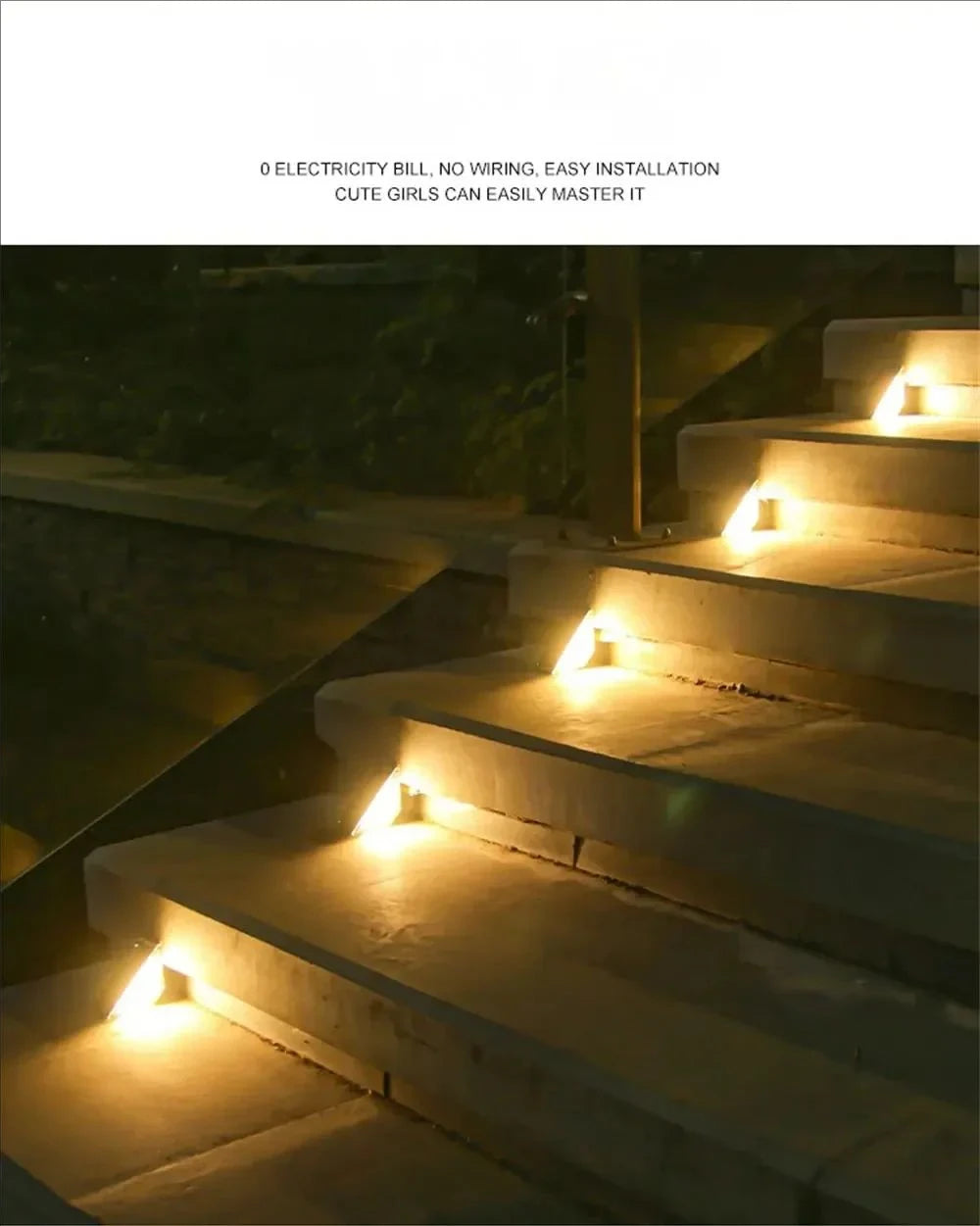 Solar Pathway Light Waterproof Upgraded Walkway Landscape Outdoor Auto On/Off Deck Lights for Yard Lawn Patio Garden Decoration