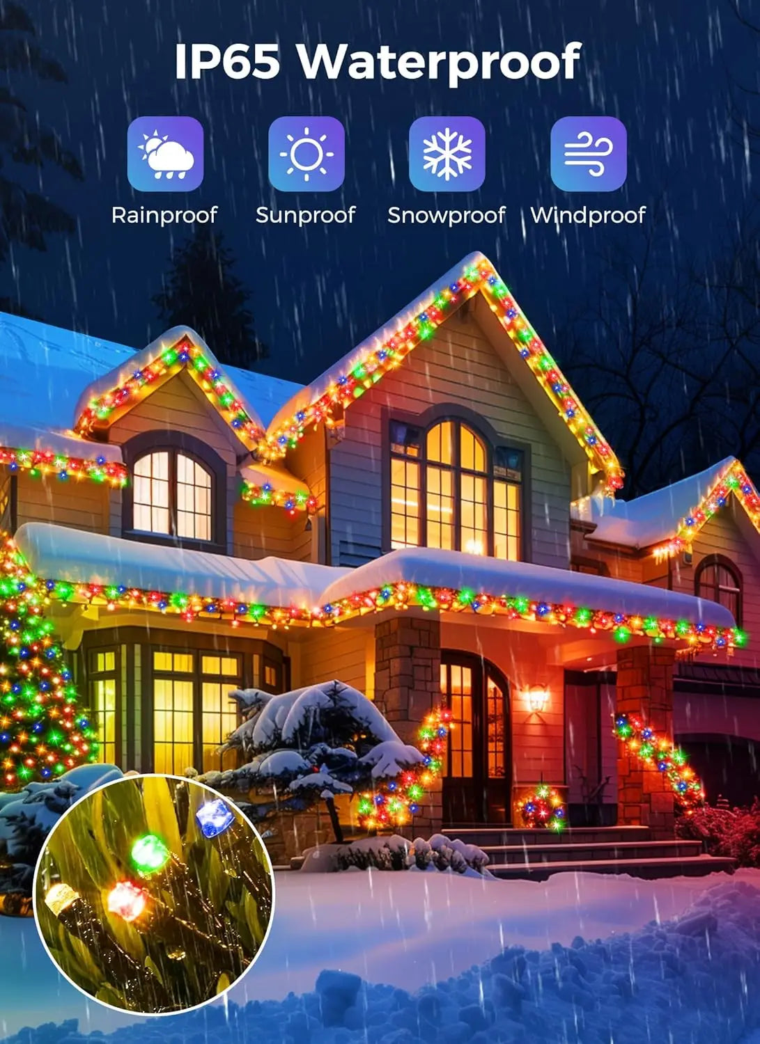 100LED Solar String Lights Outdoor Waterproof Fairy Lights String 8 Mode for Home Gardens Wedding Party Xmas Outdoor Tree Decor