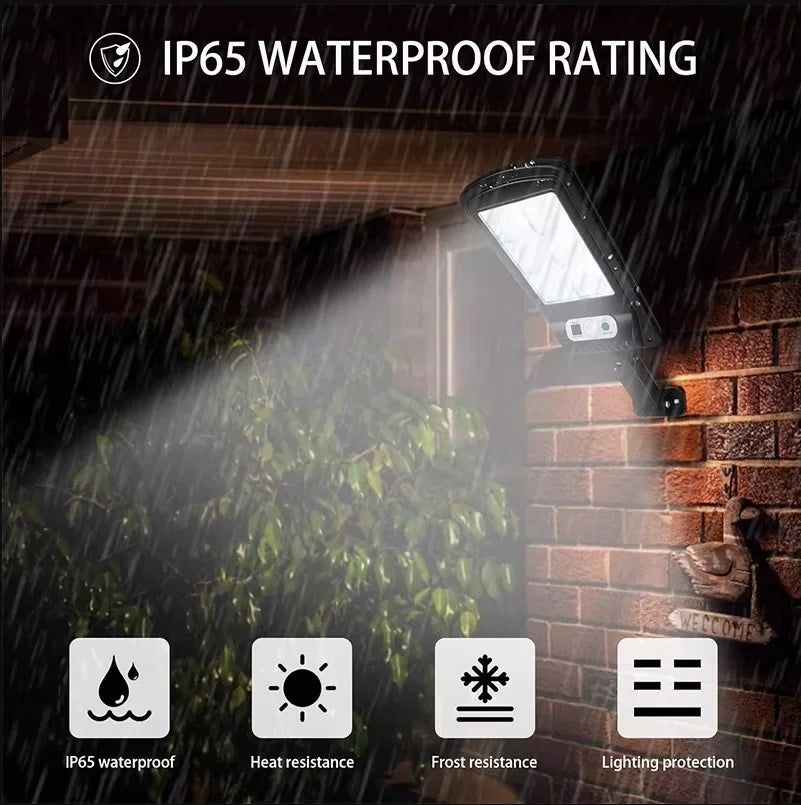 200000LM Solar Street Light Outdoors Solar Garden Lamp With Motion Sensor Waterproof External Solar Light For Balcony Yard Wall