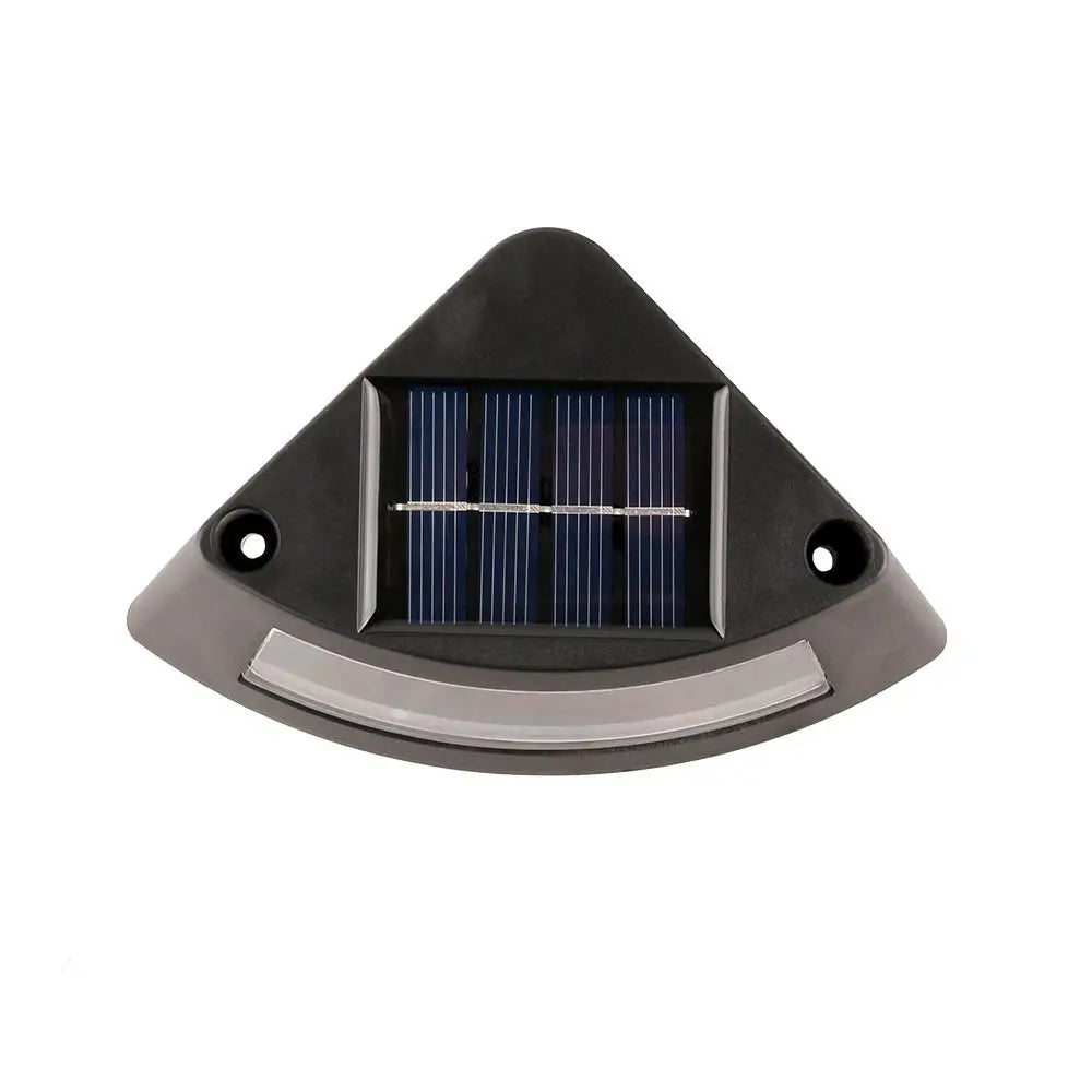 4pcs Waterproof Solar Step Lights Warm /White Light Auto Switch Deck Lights Easy To Use Solar Powered Stair Lighting