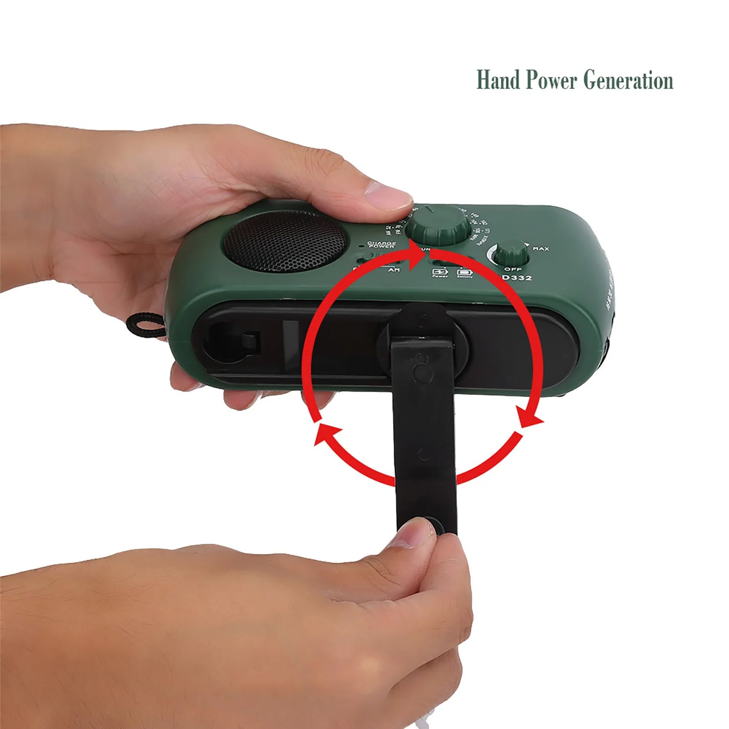 Solar Hand Crank AM/FM Radio with LED Flashlight Emergency Phone Solar Radio with Flashlight Hand Crank Solar Flashlight
