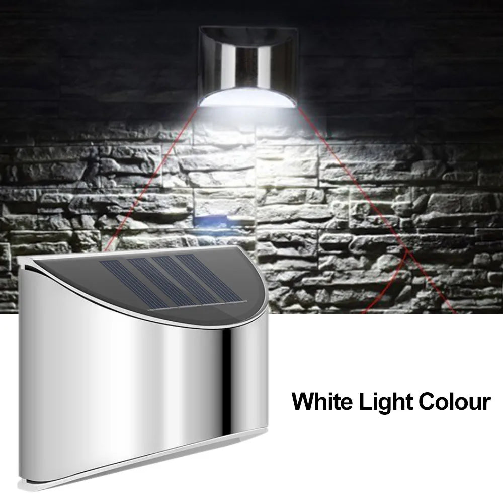 1 Pack Solar Fence Light Solar Garden Light Outdoor Solar Wall Light Solar Deck Light Waterproof For Garden Patio Yard Decor