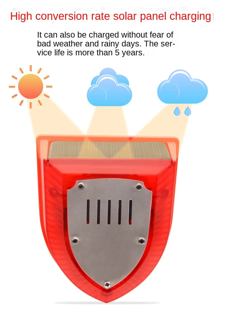 Solar Driving Alarm Garden Construction Site Driving Beast Anti-Thief Solar DC Cable Alarm
