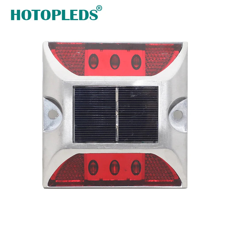 Outdoor Deck Lights 6 LED Solar Aluminum Road Stud for Road Safety Items