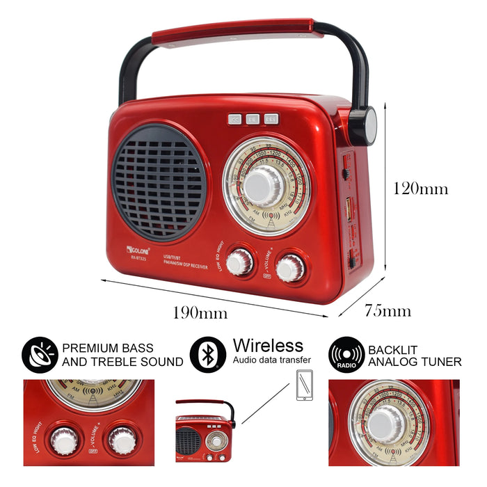 Solar radio FM AM SW 3-way player with mobile phone charging and flashlight MP3 USB TF card multi-function wireless Bluetooth