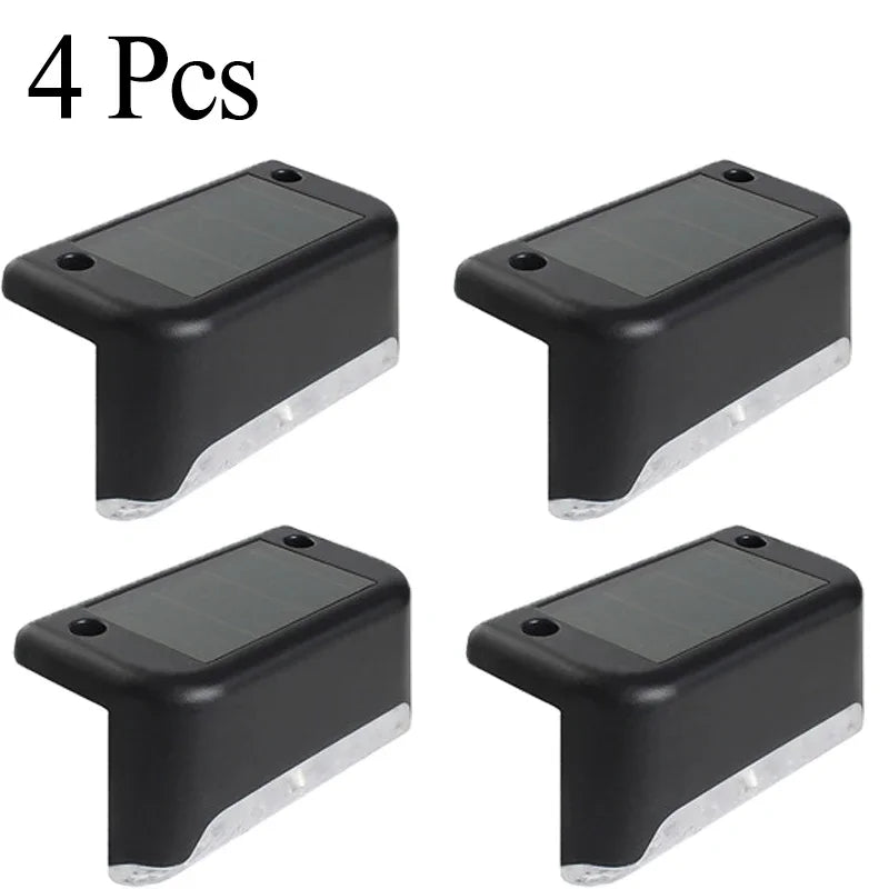 Solar Deck Lights 1-12 Pack Outdoor Step Lights Waterproof Led Solar Lights for Railing Stairs Step Fence Yard Patio and Pathway