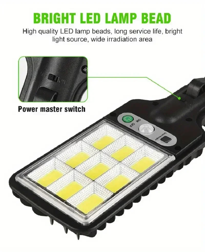 Solar Street Lights Outdoor Waterproof Human Body Sensing Courtyard Garden Wall Household Lights Rural Road Lighting Wall Lights