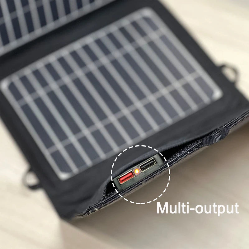 FIFAR Portable Solar Panel 40W High Power High Quality Waterproof Foldable Outdoor Cells Battery Charger for Mobile Phone Travel