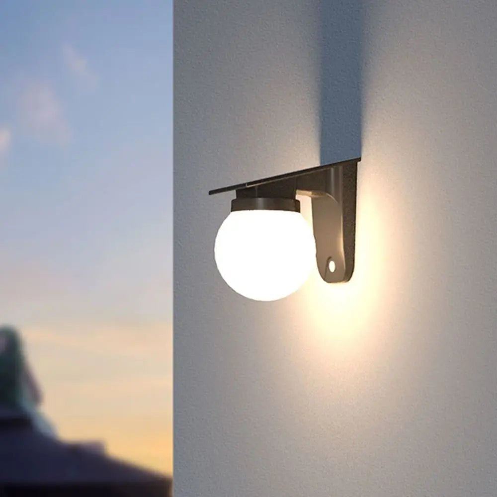 Auto on/Off Solar Wall Light Wall Mounted IP65 Waterproof Solar Induction Lamp Durable Sturdy Outdoor Solar Wall Lamp