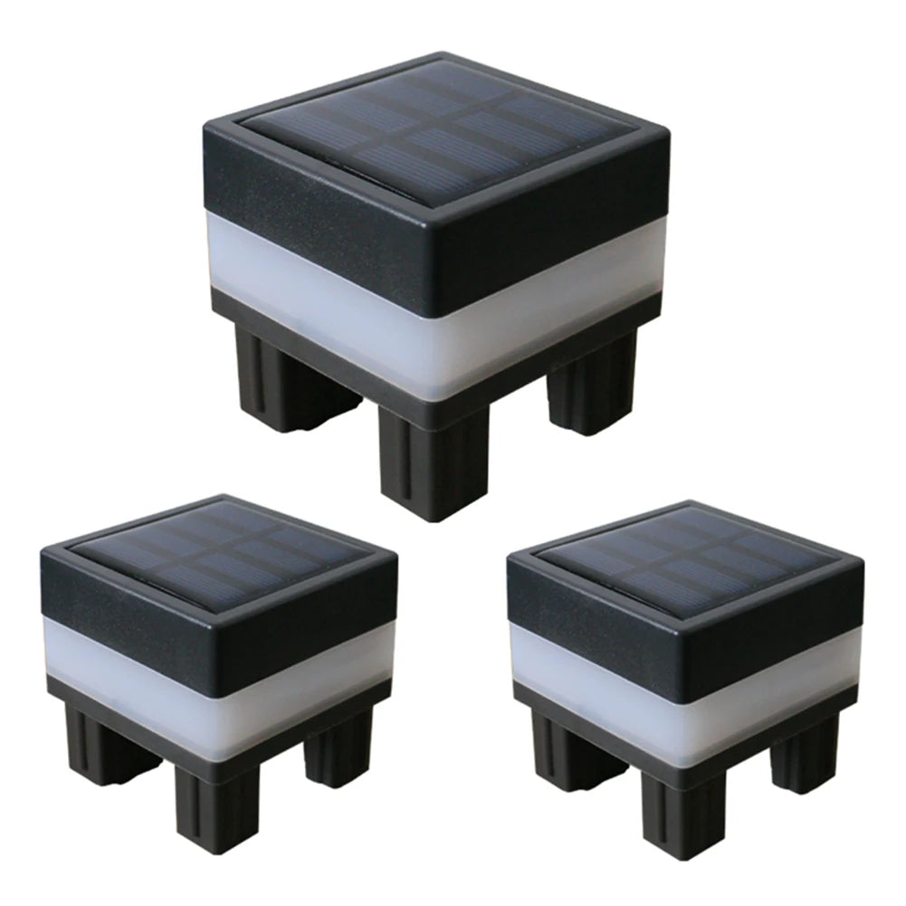 1-5Pcs Solar LED Fence Lamp Pillar Light Easy Installation Waterproof Outdoor Lamp GlowIing Path Yard Lights for Garden Decor