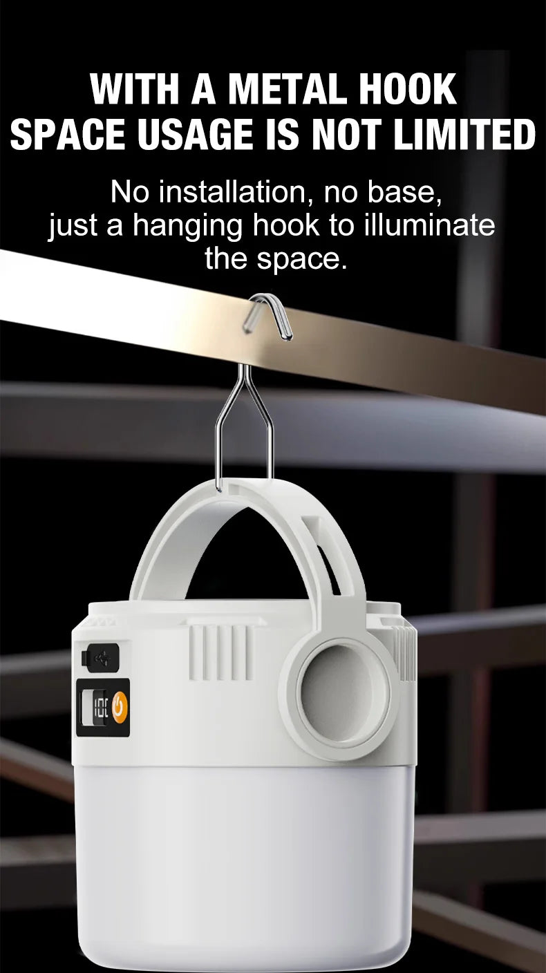 Solar Camping Lights Lightweight Led Camping Lantern Waterproof Foldable Lights For Outdoor Home Hiking Night Use
