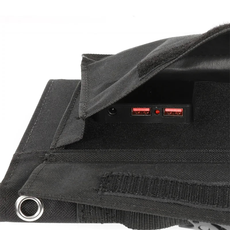 100W Foldable Solar Panel Portable Folding Bag USB+DC Output Solar Charger Outdoor Power Supply for Mobile Phone Power Generator