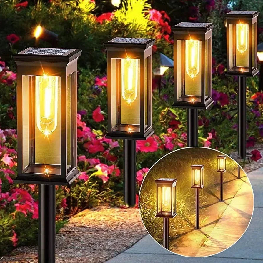 Led Solar Pathway Lights Waterproof Outdoor Solar Lamp for Garden/Landscape/Yard/Patio/Driveway/Walkway Lighting Solar Lights