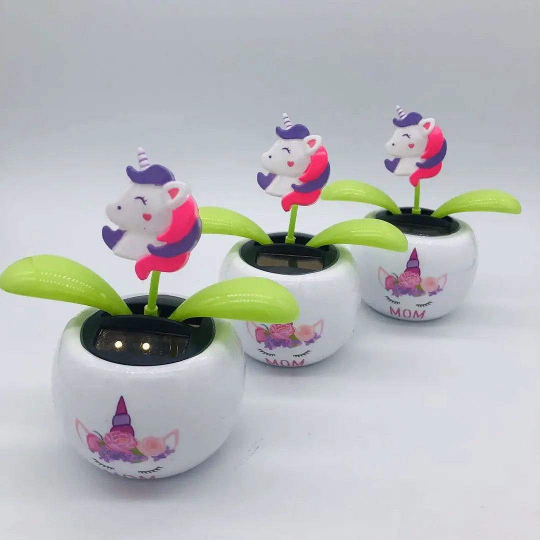 Solar Automatic Swing Solar Flower Car Ornaments
