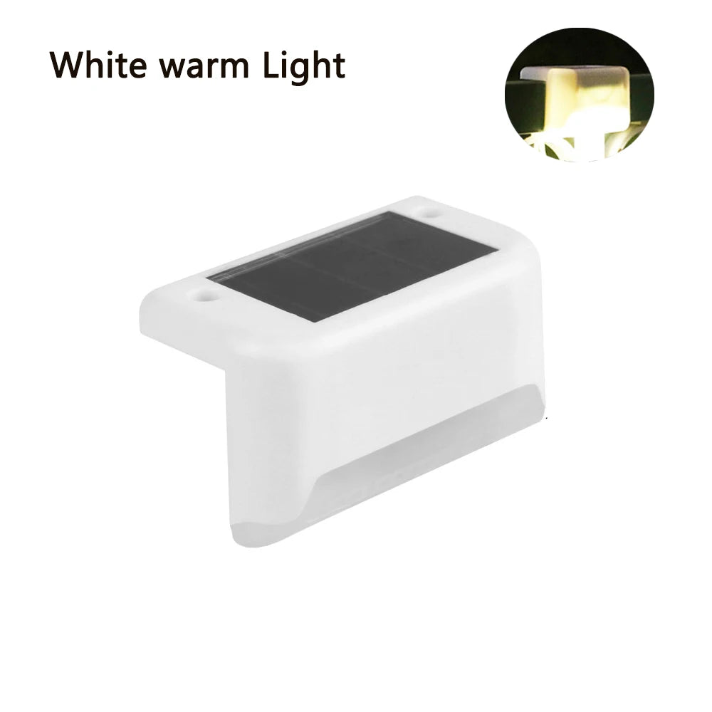 LED Solar Step Lamp Outdoor Path Stair Light Garden LED Lights Waterproof Balcony Light solar lights for garden Step Patio Fence