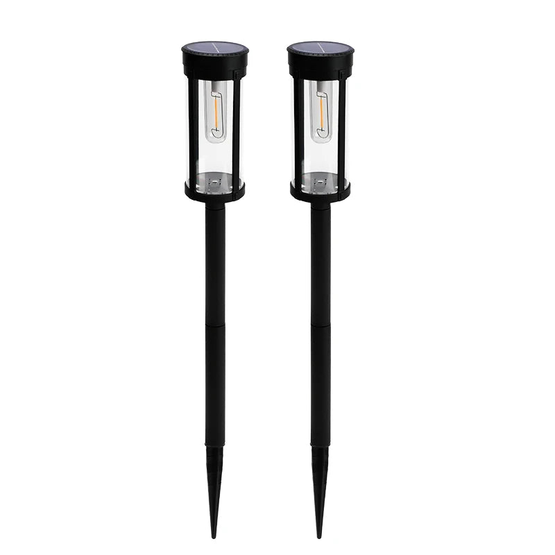 Retro Solar Pathway Warm Lights Outdoor Waterproof Solar Powered Garden for Walkway Yard Backyard Landscape Lighting Decorative