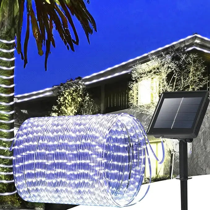 50/100/200 LED Solar Rope Light Outdoor Solar String Light Waterproof Camping Fence Courtyard Garden External Decoration