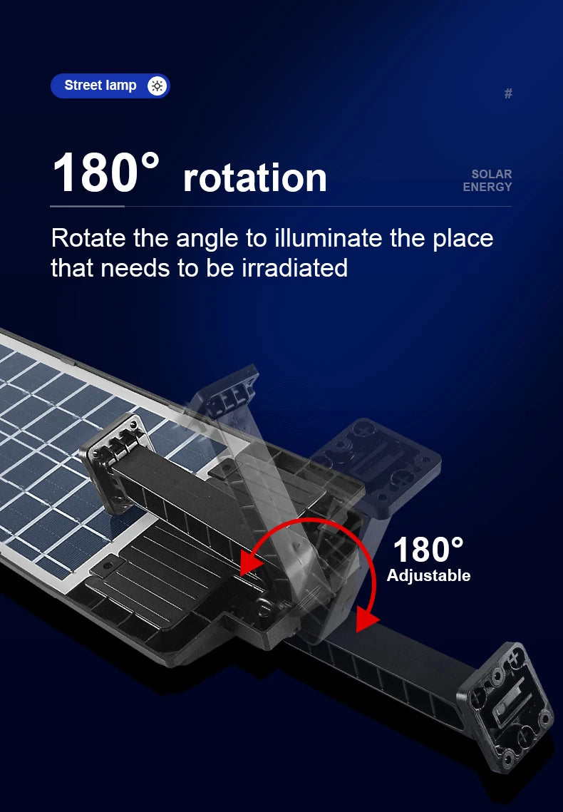 Powerful Solar Lights Outdoor Super Bright Solar Street Light 720 LED Solar Wall Lamp Solar Spotlight for Garage Garden Yard