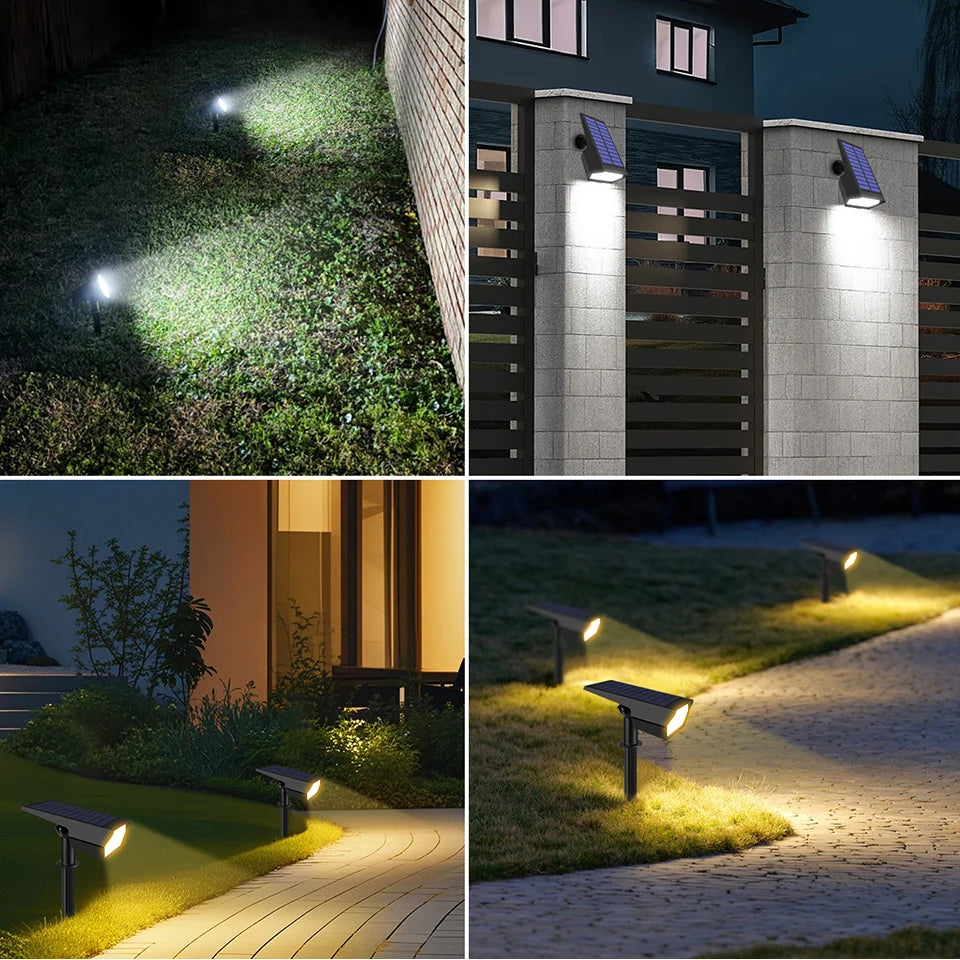 Solar Outdoor Pathway Light,Auto on at Night/Auto off at Sunrise,Yard Street Garden Energy Saving Waterproof Wall Nightlamp