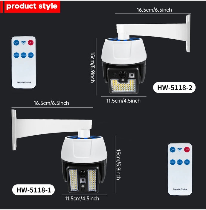 Solar Powered Fake Security Camera Shape Solar Light with PIR Motion Sensor Detection Lights for Outdoor Home Office Shop Garage