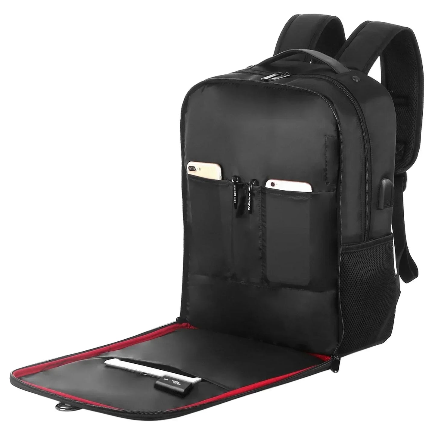 12/20W Solar Backpack Panel Powered Laptop Bag Waterproof Large Capacity External USB Charging Port New Men's Bag