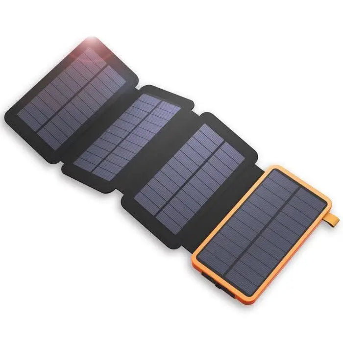 Cross-border Foldable Solar Power Bank Large Capacity Waterproof Outdoor Lighting Mobile Power Supply20000Ma