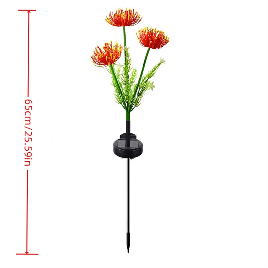 Solar Flower Lights Outdoor Waterproof Solar Garden Lighting For Garden Pathway Courtyard Decoartion