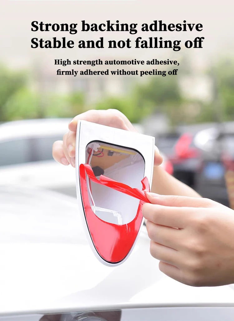 Solar anti rear end collision flashing light LED warning light Car shark fin antenna modified General Motors decorative light