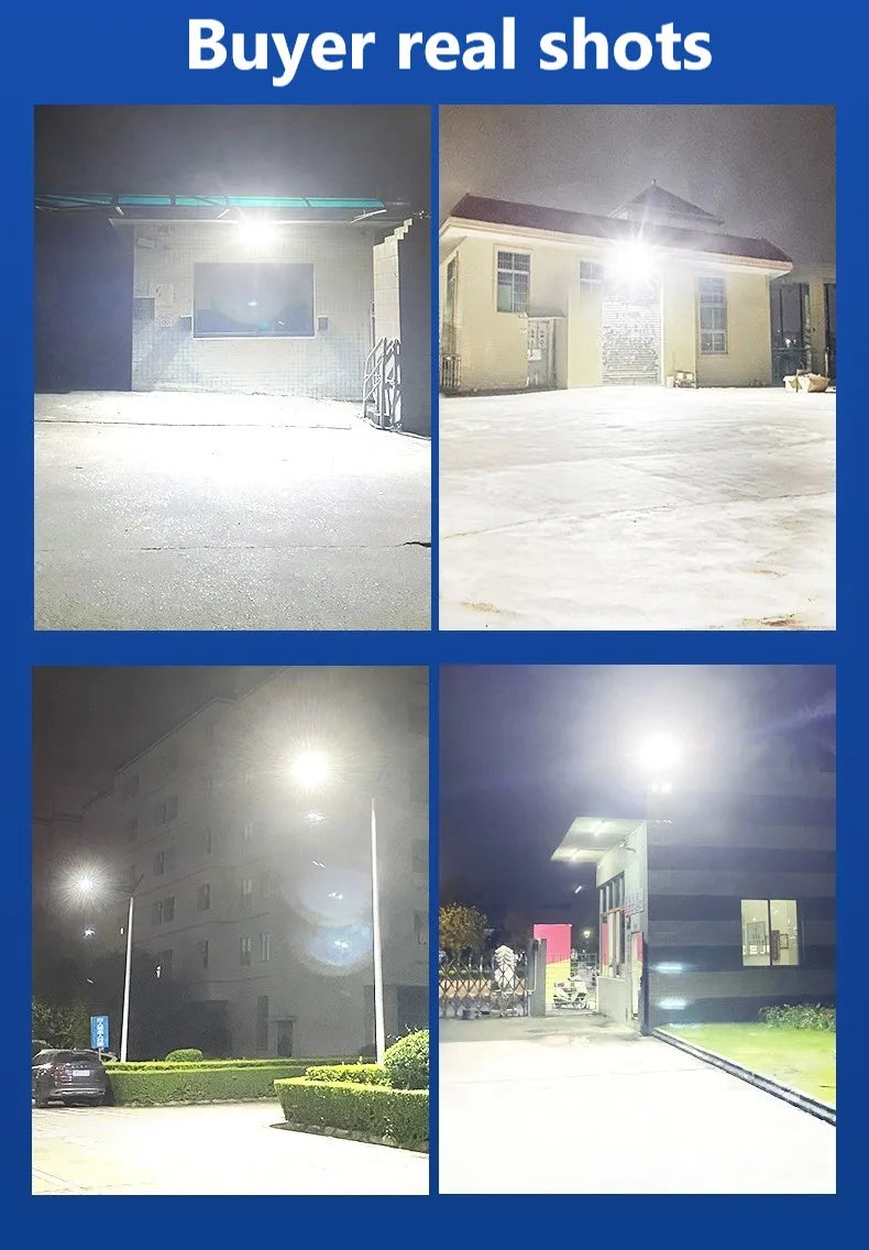 Powerful Solar Light Outdoor Solar Street Light 804LED 6500K IP65 Waterproof Street Light For Garage Garden Terrace