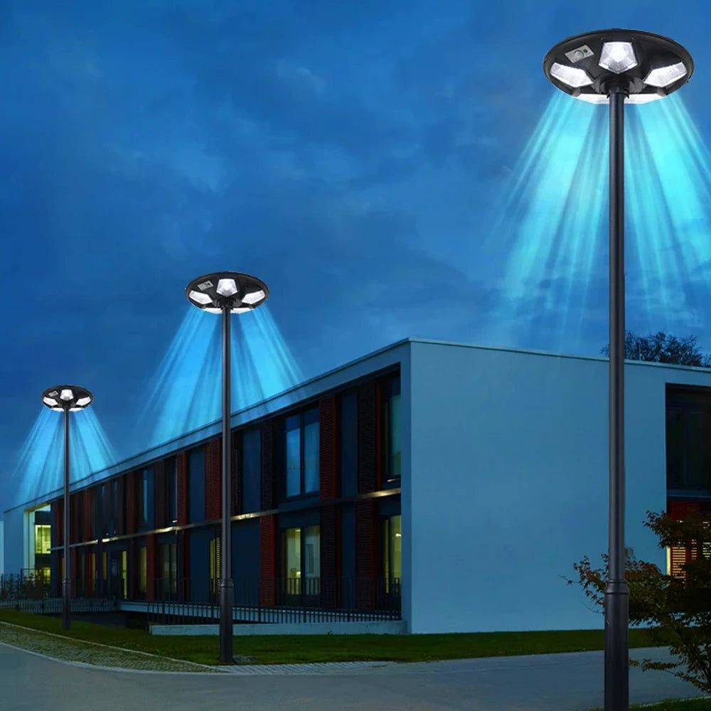 Solar outdoor street lamp UFO solar street lamp garden lamp with sensorintelligent light sensesuitable for all kinds of scenes