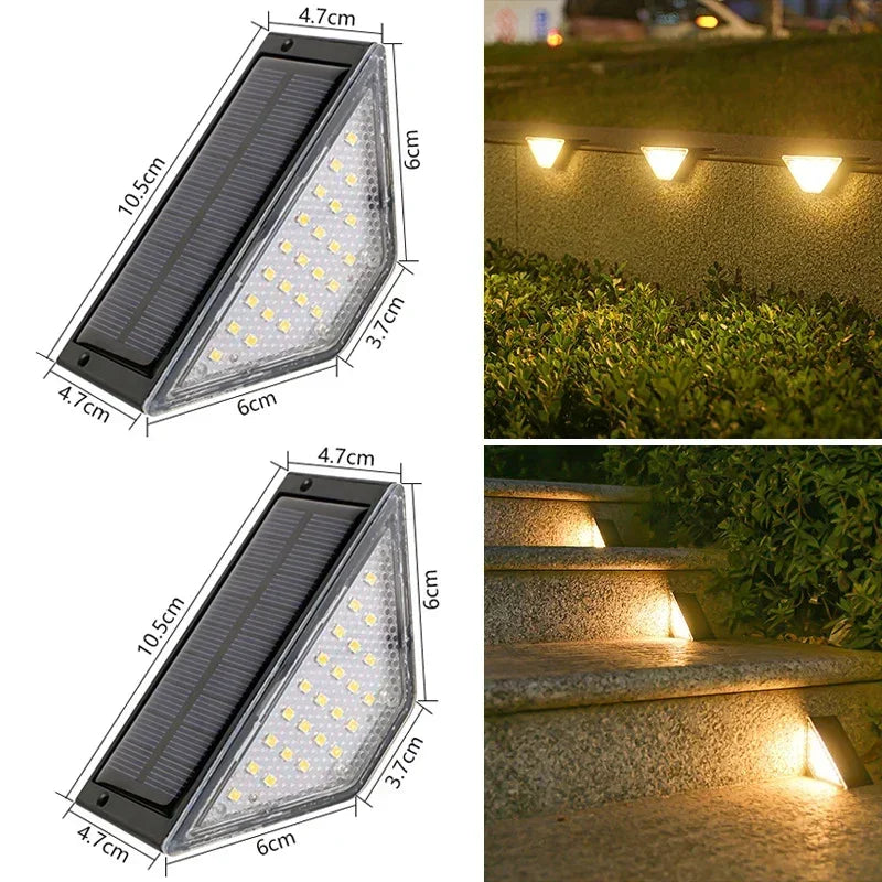 Solar Pathway Lights Waterproof Upgraded Walkway Landscape Outdoor Driveway Auto On/Off Lights for Yard Lawn Patio