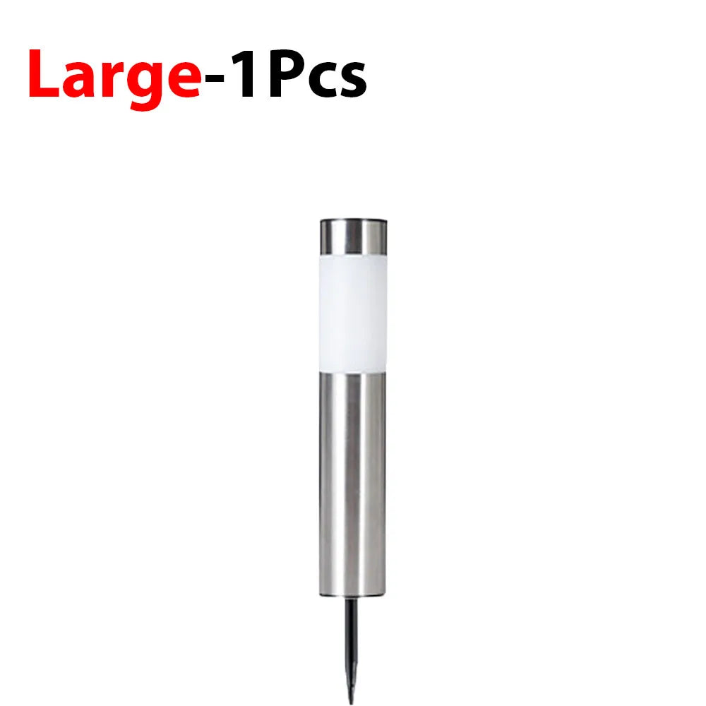 1/2/4/6/8 Pack Solar Garden Pathway Lights Outdoor Waterproof LED Lighting Ground Plug Bollard Light for Patio Garden Lawn Yard
