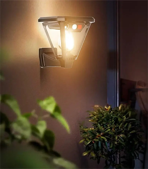 Solar Motion Sensor Light Outdoor LED Waterproof Lawn Street Garden Villa Porch Wall Mounted and Plug-in Dual-Purpose Camping
