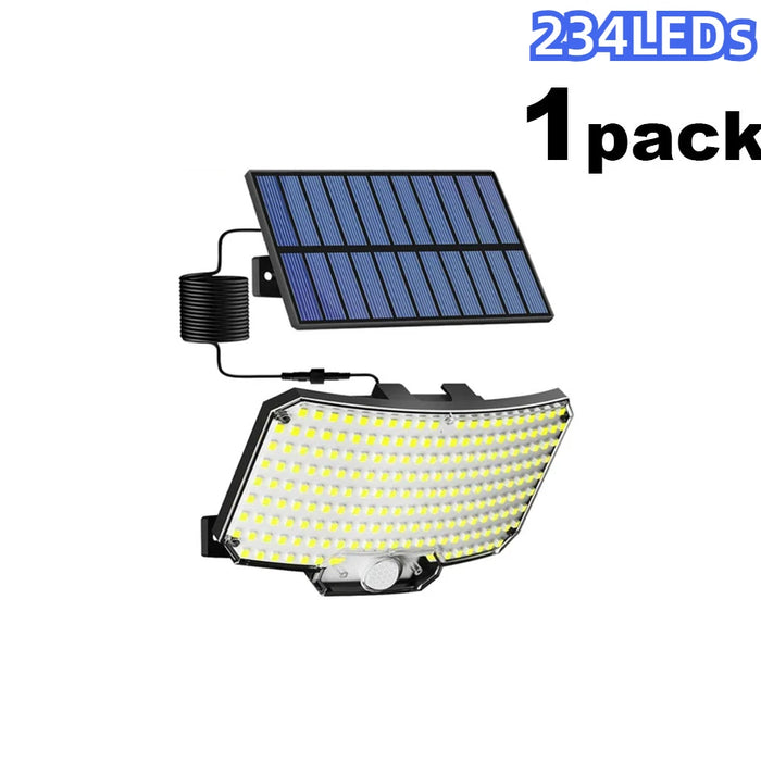 Solar Lights Outdoor with Lights Reflector and 3 Lighting Modes Solar Motion Sensor Wall Lights IP65 Waterproof for Garden Yard