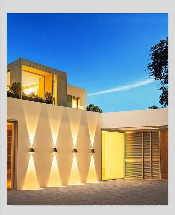 Solar Wall Lights Outdoor Garden Lighting External Solar Powered Led Outdoor Lamp Wall Sconces Yard and Garden Decors Decoration